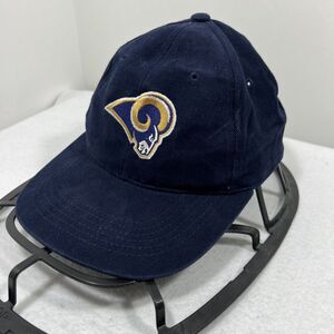 Headmaster NFL Los Angeles Rams Adult Adjustable Navy Blue Baseball Cap Hat
